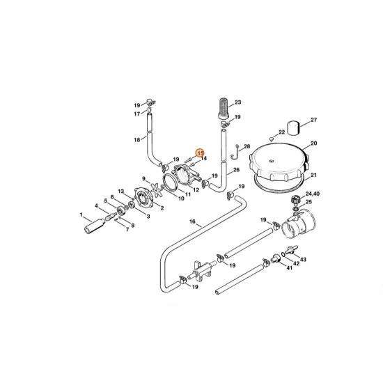 STIHL  Śruba z łbem cylindrycznym P4x20 9104 003 0711